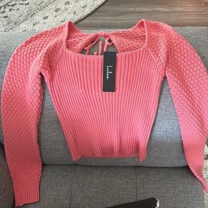 Pink Lulu’s sweater, never worn!